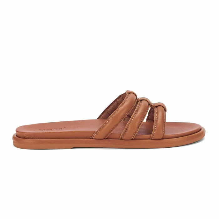Slides Women Olukai Tiare Slide Leather Slide Sandals 8211 Fox