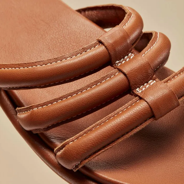 Slides Women Olukai Tiare Slide Leather Slide Sandals 8211 Fox