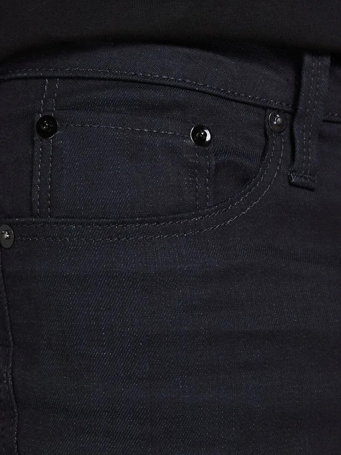 Slim and Straight Jeans JACK and JONES Mens TIM CLASSIC JJ 721 SLIMSTRAIGHT FIT JEANS Black Black Denim