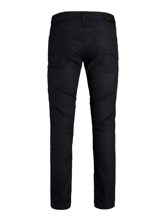 Slim and Straight Jeans JACK and JONES Mens TIM CLASSIC JJ 721 SLIMSTRAIGHT FIT JEANS Black Black Denim