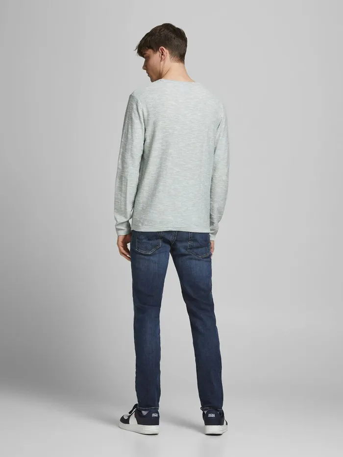 Slim and Straight Jeans JACK and JONES Mens TIM ICON BL 936 SLIMSTRAIGHT FIT JEANS Blue Blue Denim