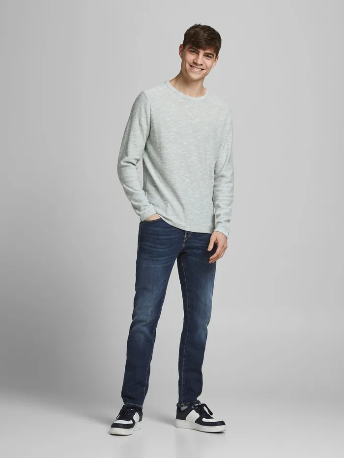Slim and Straight Jeans JACK and JONES Mens TIM ICON BL 936 SLIMSTRAIGHT FIT JEANS Blue Blue Denim