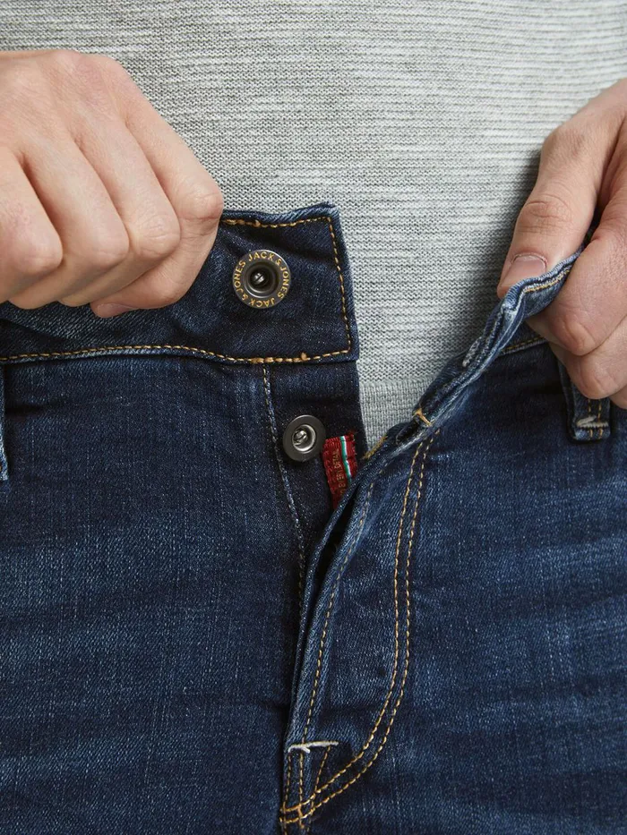Slim and Straight Jeans JACK and JONES Mens TIM ICON BL 936 SLIMSTRAIGHT FIT JEANS Blue Blue Denim