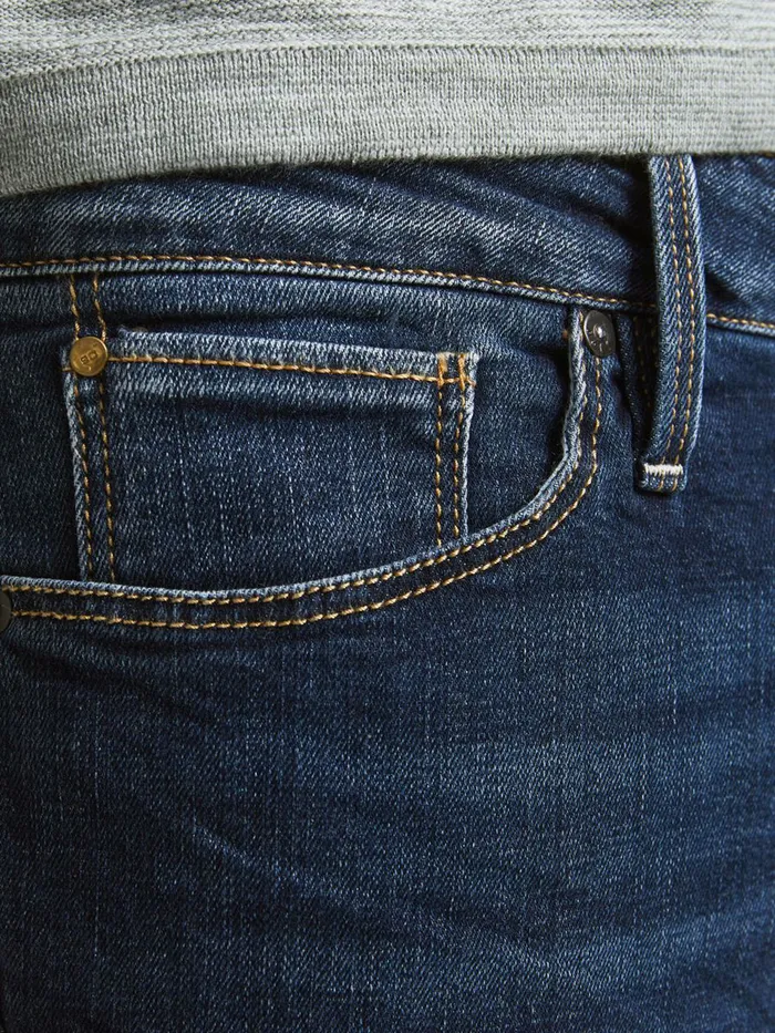 Slim and Straight Jeans JACK and JONES Mens TIM ICON BL 936 SLIMSTRAIGHT FIT JEANS Blue Blue Denim