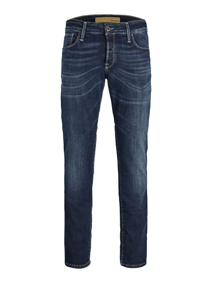 Slim and Straight Jeans JACK and JONES Mens TIM ICON BL 936 SLIMSTRAIGHT FIT JEANS Blue Blue Denim