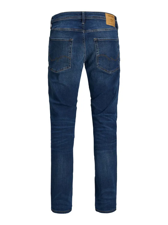 Slim and Straight Jeans JACK and JONES Mens TIM ORIGINAL AM 782 50SPS SLIMSTRAIGHT FIT JEANS Blue Blue Denim