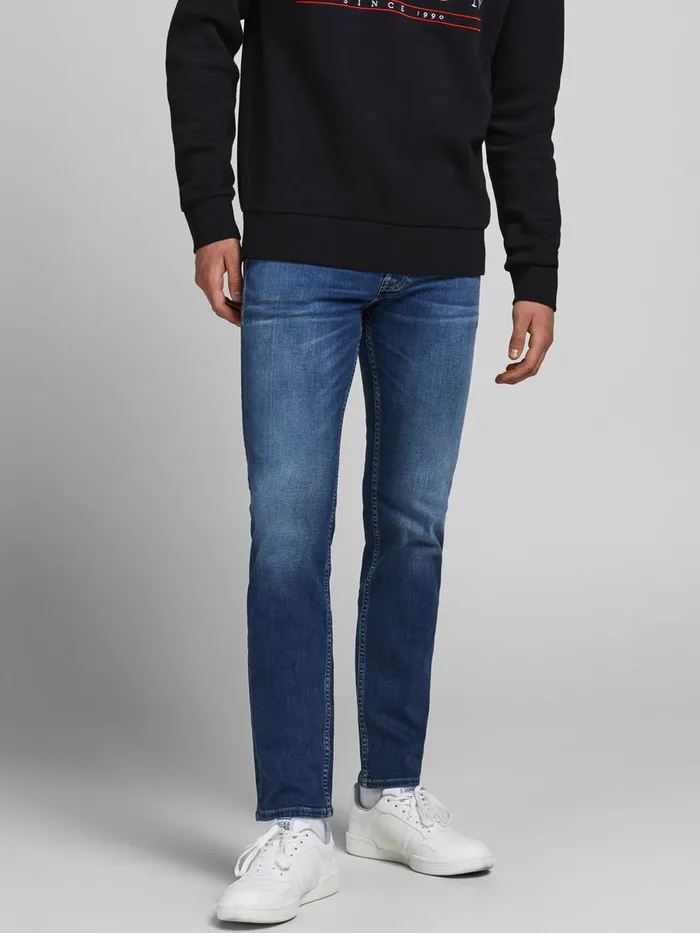 Slim and Straight Jeans JACK and JONES Mens TIM ORIGINAL CJ 809 SLIMSTRAIGHT FIT JEANS Blue Blue Denim Slim and Straight Jeans JACK and JONES Mens TIM ORIGINAL CJ 809 SLIMSTRAIGHT FIT JEANS Blue Blue Denim