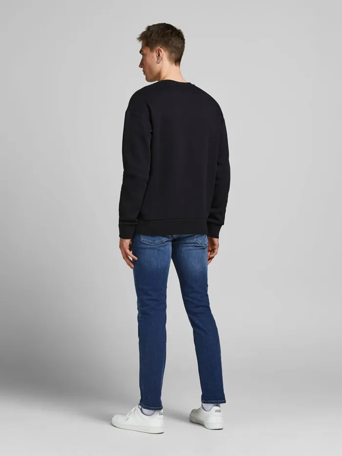 Slim and Straight Jeans JACK and JONES Mens TIM ORIGINAL CJ 809 SLIMSTRAIGHT FIT JEANS Blue Blue Denim