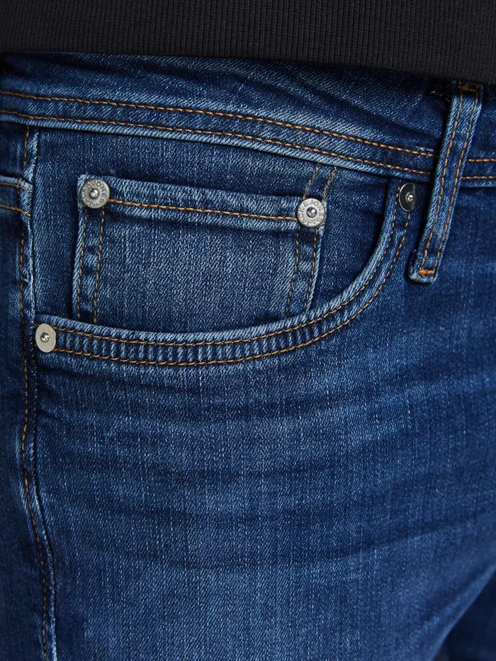 Slim and Straight Jeans JACK and JONES Mens TIM ORIGINAL CJ 809 SLIMSTRAIGHT FIT JEANS Blue Blue Denim