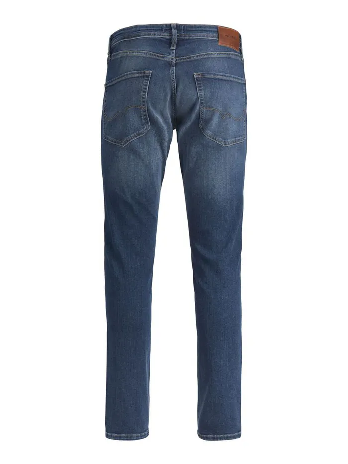 Slim and Straight Jeans JACK and JONES Mens TIM ORIGINAL CJ 809 SLIMSTRAIGHT FIT JEANS Blue Blue Denim