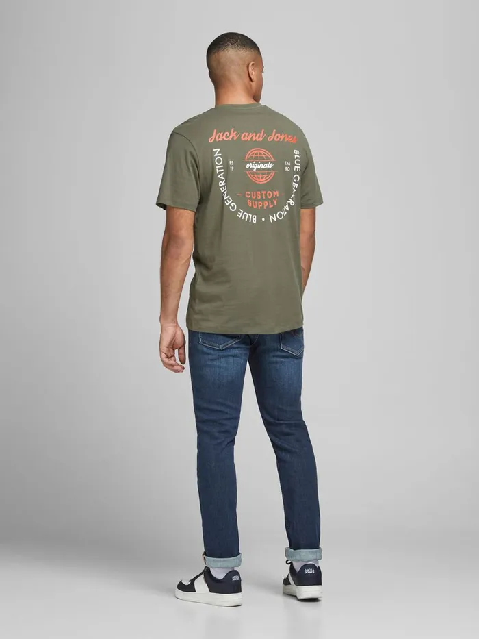 Slim and Straight Jeans JACK and JONES Mens TIM ORIGINAL CJ 927 SLIMSTRAIGHT FIT JEANS Blue Blue Denim