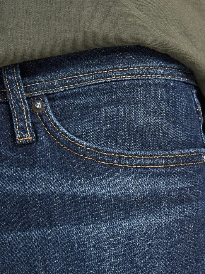 Slim and Straight Jeans JACK and JONES Mens TIM ORIGINAL CJ 927 SLIMSTRAIGHT FIT JEANS Blue Blue Denim