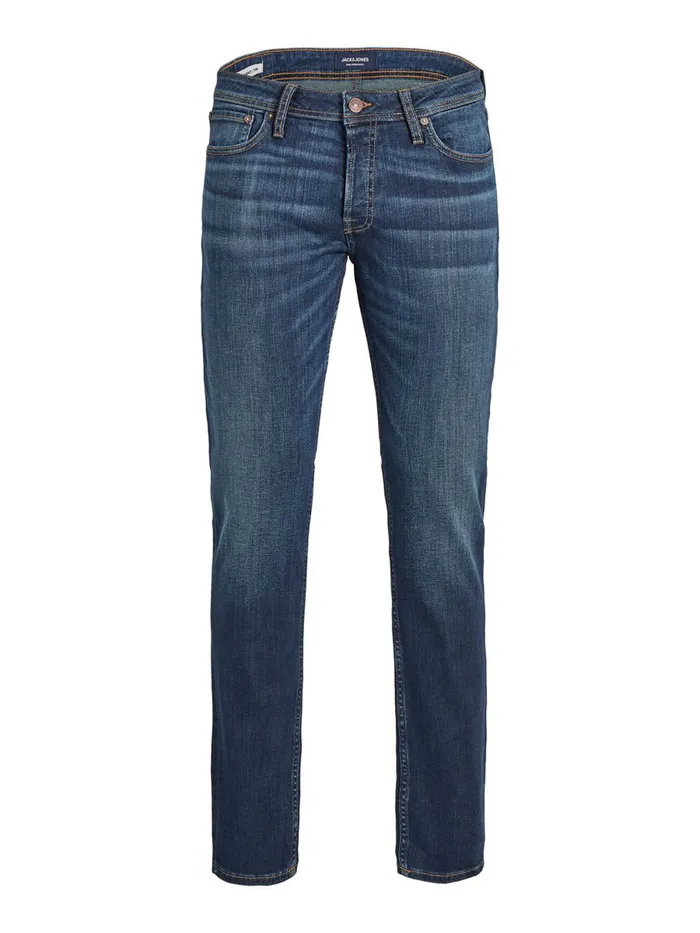 Slim and Straight Jeans JACK and JONES Mens TIM ORIGINAL CJ 927 SLIMSTRAIGHT FIT JEANS Blue Blue Denim