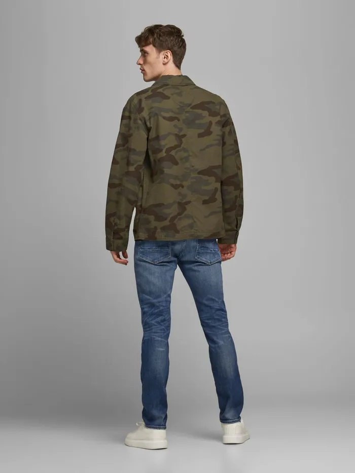 Slim and Straight Jeans JACK and JONES Mens TIM VINTAGE CJ 305 SLIMSTRAIGHT FIT JEANS Blue Blue Denim