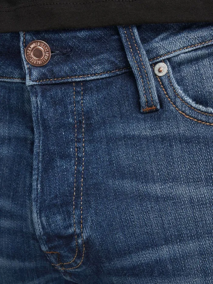 Slim and Straight Jeans JACK and JONES Mens TIM VINTAGE CJ 305 SLIMSTRAIGHT FIT JEANS Blue Blue Denim