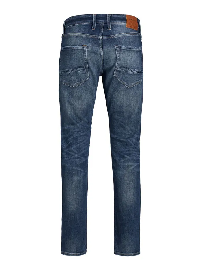 Slim and Straight Jeans JACK and JONES Mens TIM VINTAGE CJ 305 SLIMSTRAIGHT FIT JEANS Blue Blue Denim