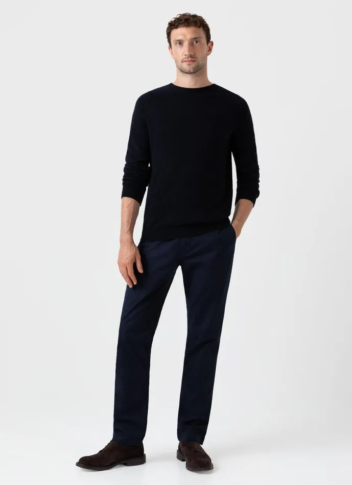 Slim Fit Chino Navy Men SUNSPEL Pants