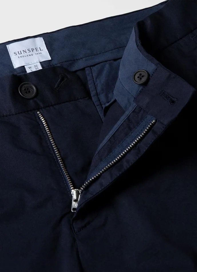 Slim Fit Chino Navy Men SUNSPEL Pants