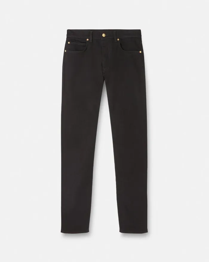 SlimFit Jeans Black Men Versace Pants and Shorts