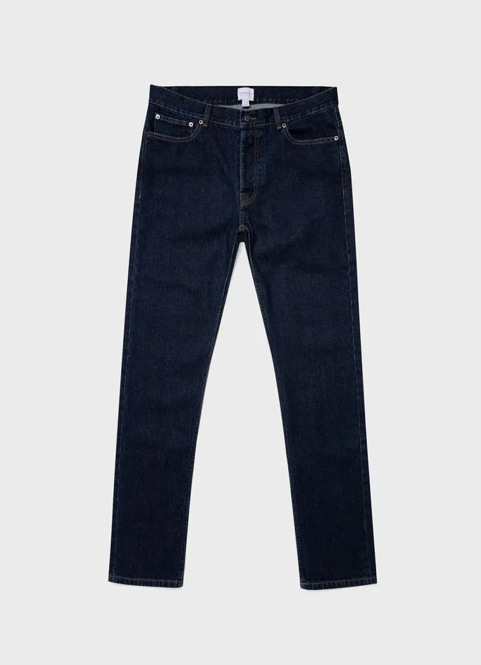 Slim Fit Jeans Rinse Wash Denim Men Pants ussunspel