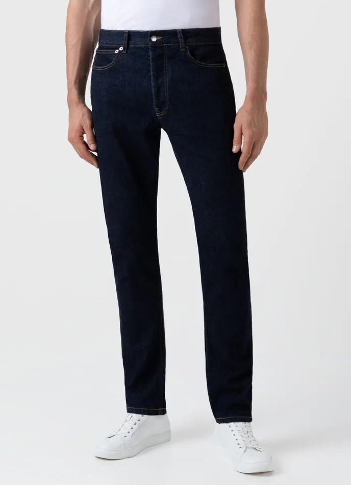 Slim Fit Jeans Rinse Wash Denim Men Pants ussunspel Slim Fit Jeans Rinse Wash Denim Men Pants ussunspel