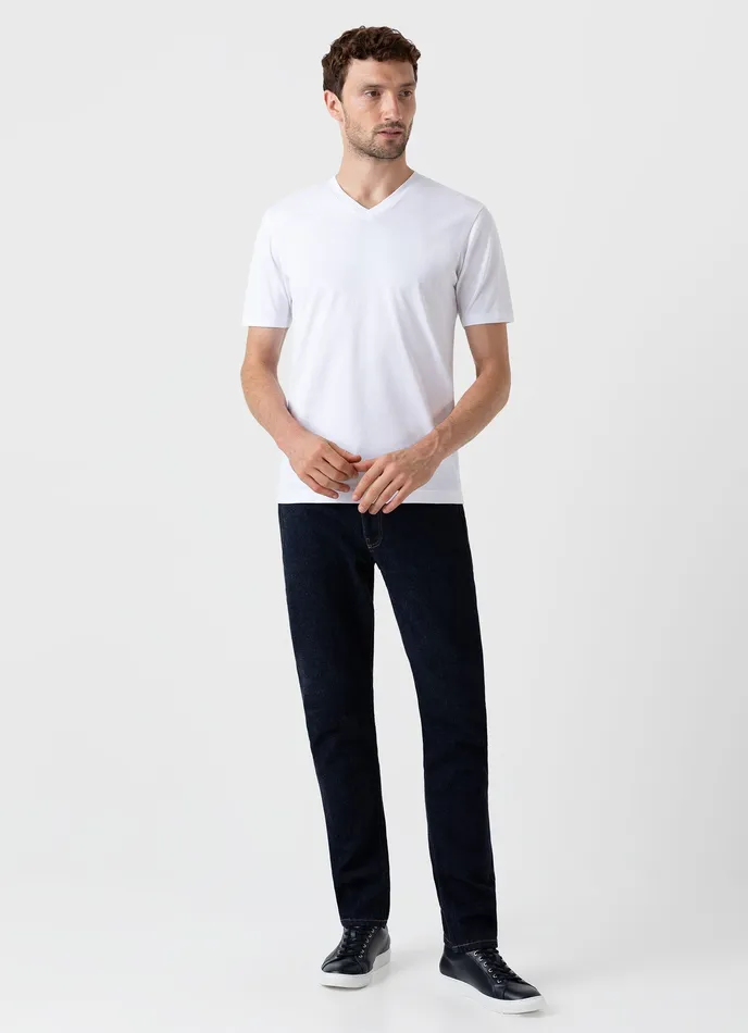 Slim Fit Jeans Rinse Wash Denim Men Pants ussunspel Slim Fit Jeans Rinse Wash Denim Men Pants ussunspel