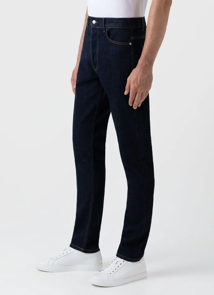 Slim Fit Jeans Rinse Wash Denim Men Pants ussunspel Slim Fit Jeans Rinse Wash Denim Men Pants ussunspel