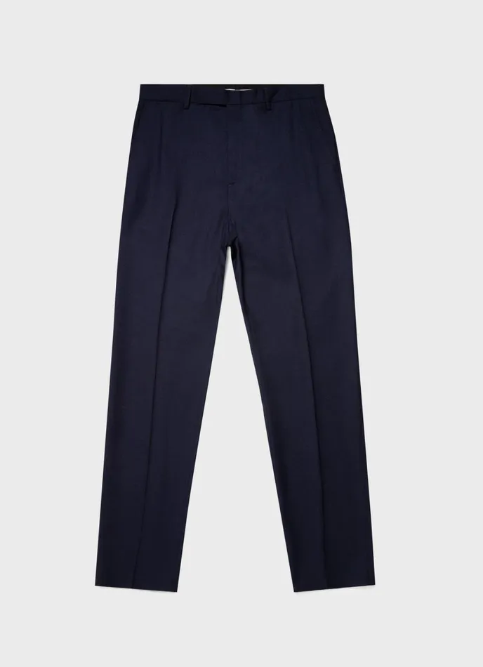 Slim Fit Wool Trouser Navy Men SUNSPEL Pants