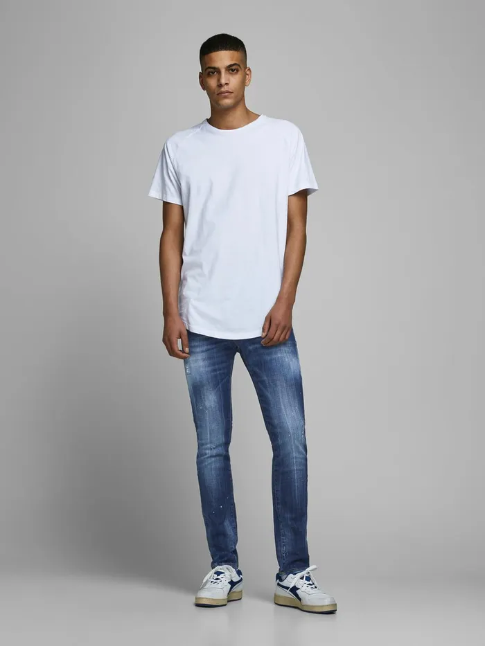 Slim Jeans JACK and JONES Mens GLENN FOX BL 925 SLIM FIT JEANS Blue Blue Denim