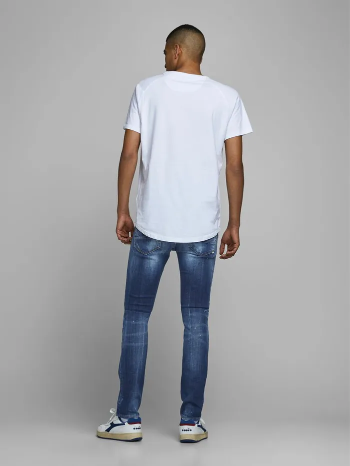 Slim Jeans JACK and JONES Mens GLENN FOX BL 925 SLIM FIT JEANS Blue Blue Denim