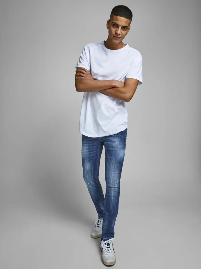 Slim Jeans JACK and JONES Mens GLENN FOX BL 925 SLIM FIT JEANS Blue Blue Denim
