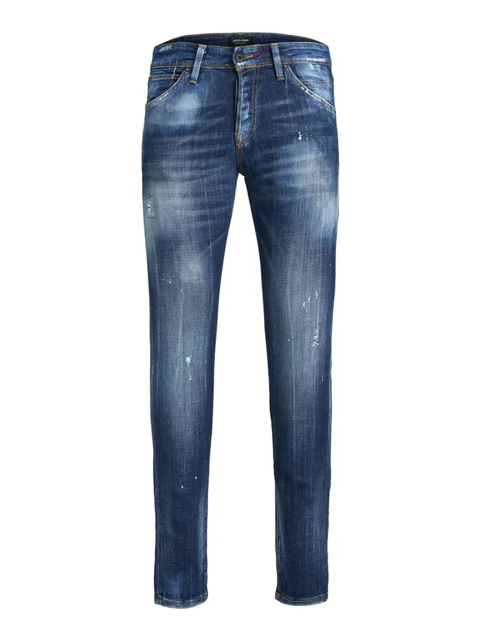 Slim Jeans JACK and JONES Mens GLENN FOX BL 925 SLIM FIT JEANS Blue Blue Denim