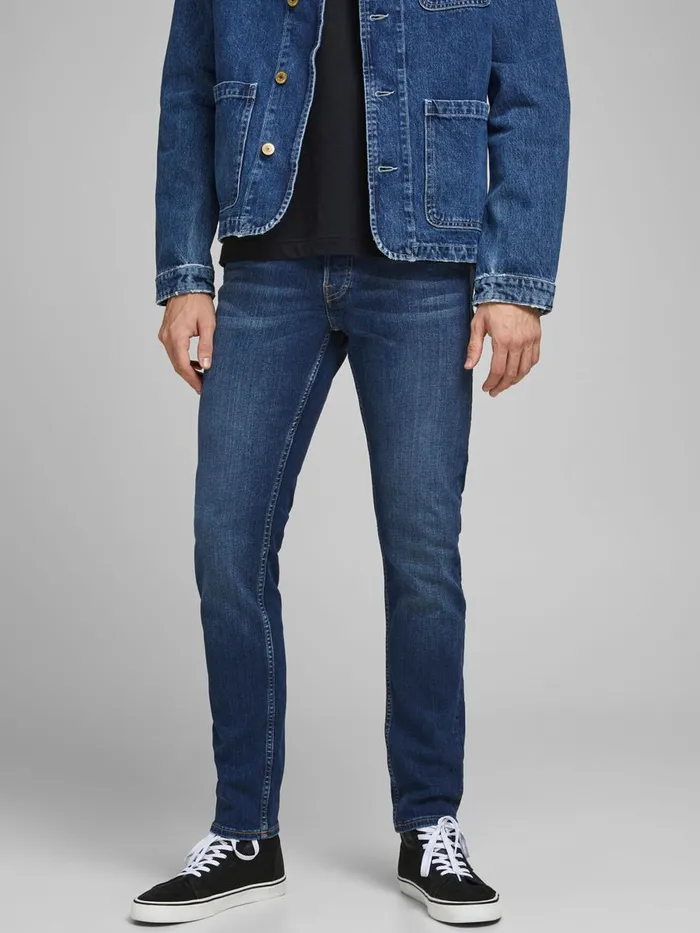 Slim Jeans JACK and JONES Mens GLENN ORIGINAL CJ 165 SLIM FIT JEANS Blue Blue Denim Slim Jeans JACK and JONES Mens GLENN ORIGINAL CJ 165 SLIM FIT JEANS Blue Blue Denim
