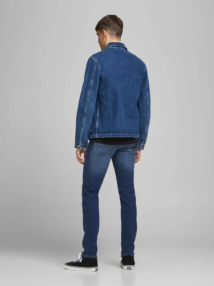 Slim Jeans JACK and JONES Mens GLENN ORIGINAL CJ 165 SLIM FIT JEANS Blue Blue Denim