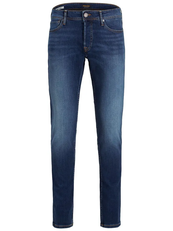 Slim Jeans JACK and JONES Mens GLENN ORIGINAL CJ 165 SLIM FIT JEANS Blue Blue Denim