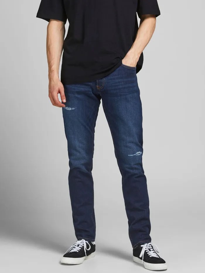 Slim Jeans JACK and JONES Mens GLENN ORIGINAL CJ 807 SLIM FIT JEANS Blue Blue Denim Slim Jeans JACK and JONES Mens GLENN ORIGINAL CJ 807 SLIM FIT JEANS Blue Blue Denim
