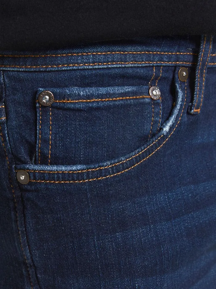 Slim Jeans JACK and JONES Mens GLENN ORIGINAL CJ 807 SLIM FIT JEANS Blue Blue Denim