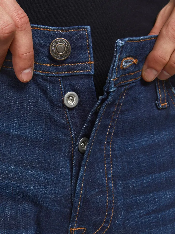 Slim Jeans JACK and JONES Mens GLENN ORIGINAL CJ 807 SLIM FIT JEANS Blue Blue Denim