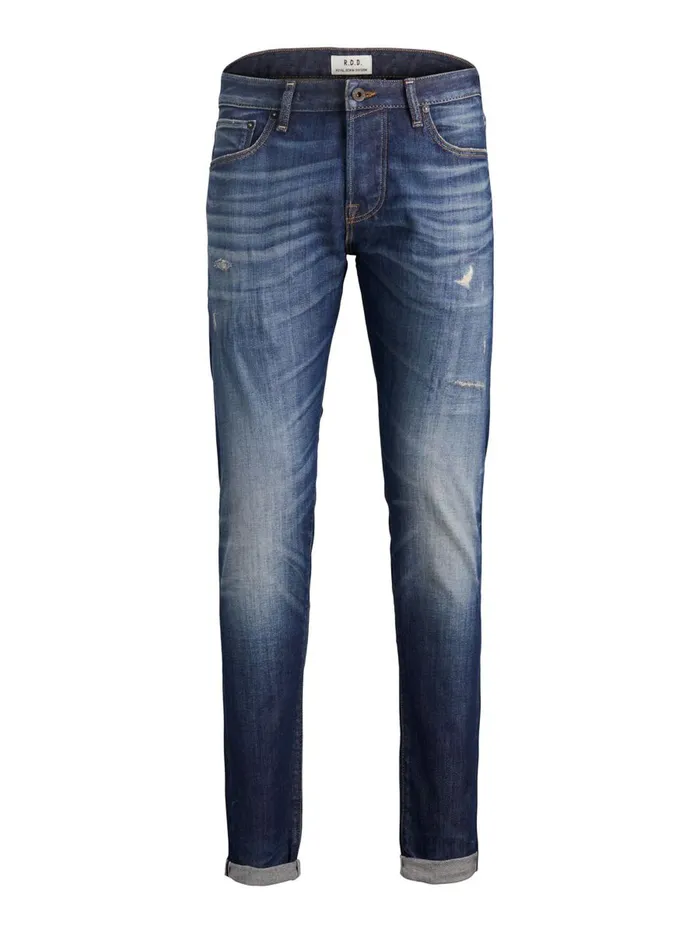 Slim Jeans JACK and JONES Mens GLENN ROYAL R251 SLIM FIT JEANS Blue Blue Denim