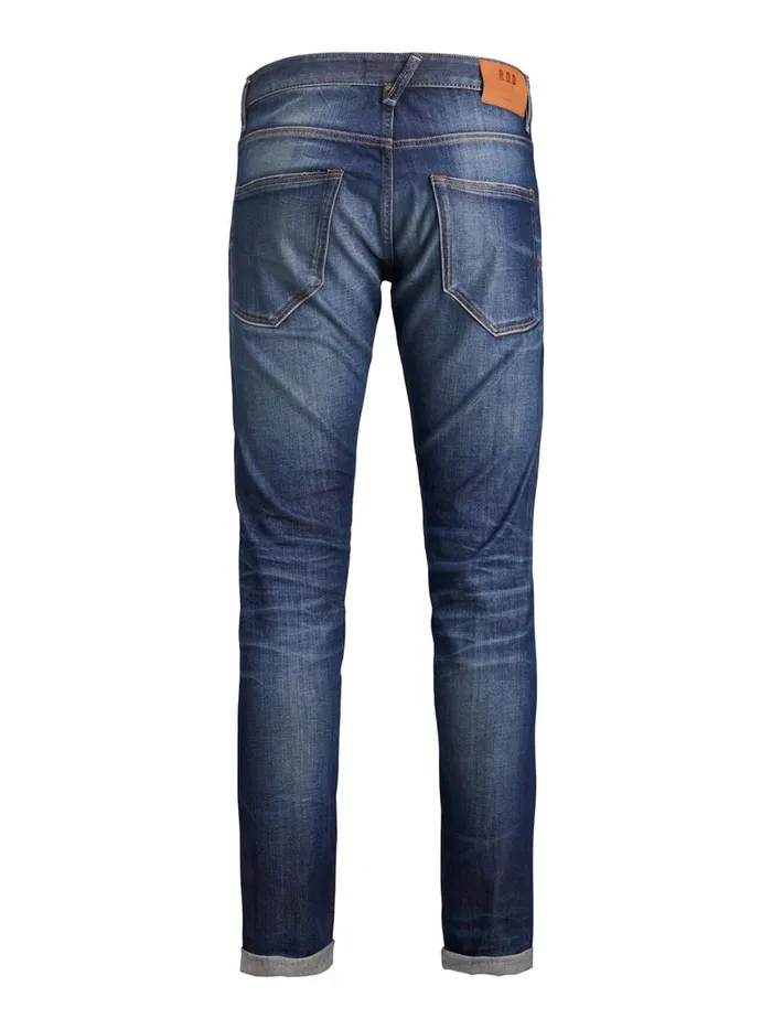 Slim Jeans JACK and JONES Mens GLENN ROYAL R251 SLIM FIT JEANS Blue Blue Denim