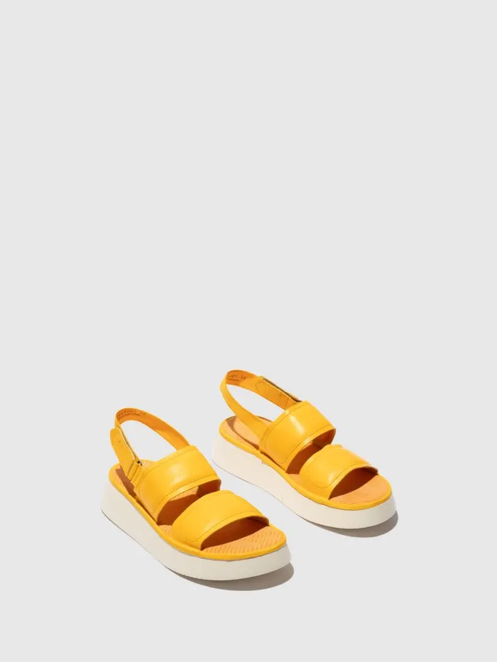 SlingBack Sandals CRAW467FLY YELLOW Women Fly London Sandals