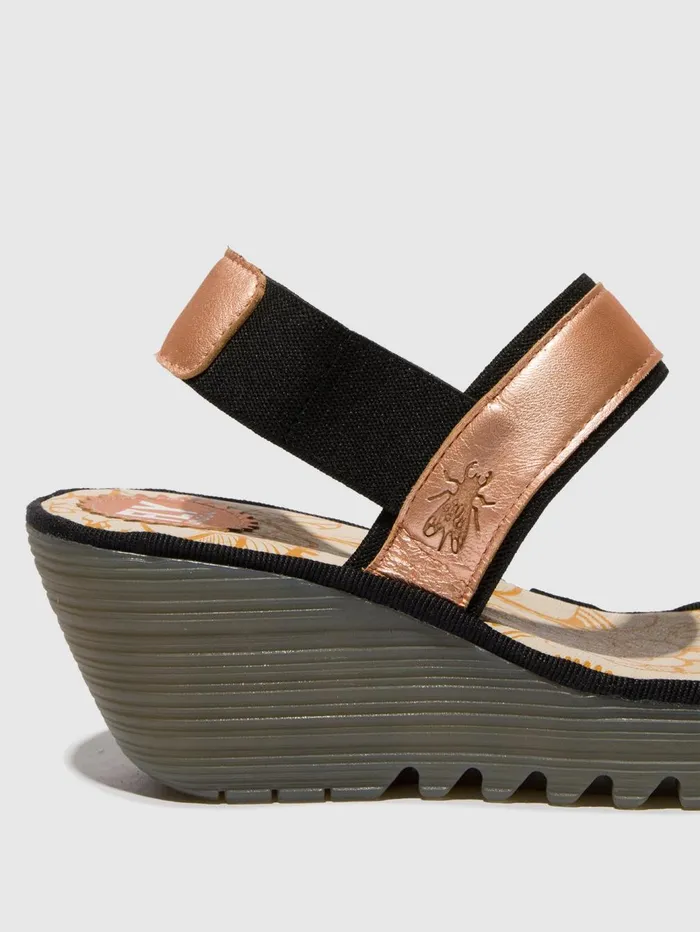 SlingBack Sandals YACO416FLY BLUSH GOLD Women Fly London Sandals