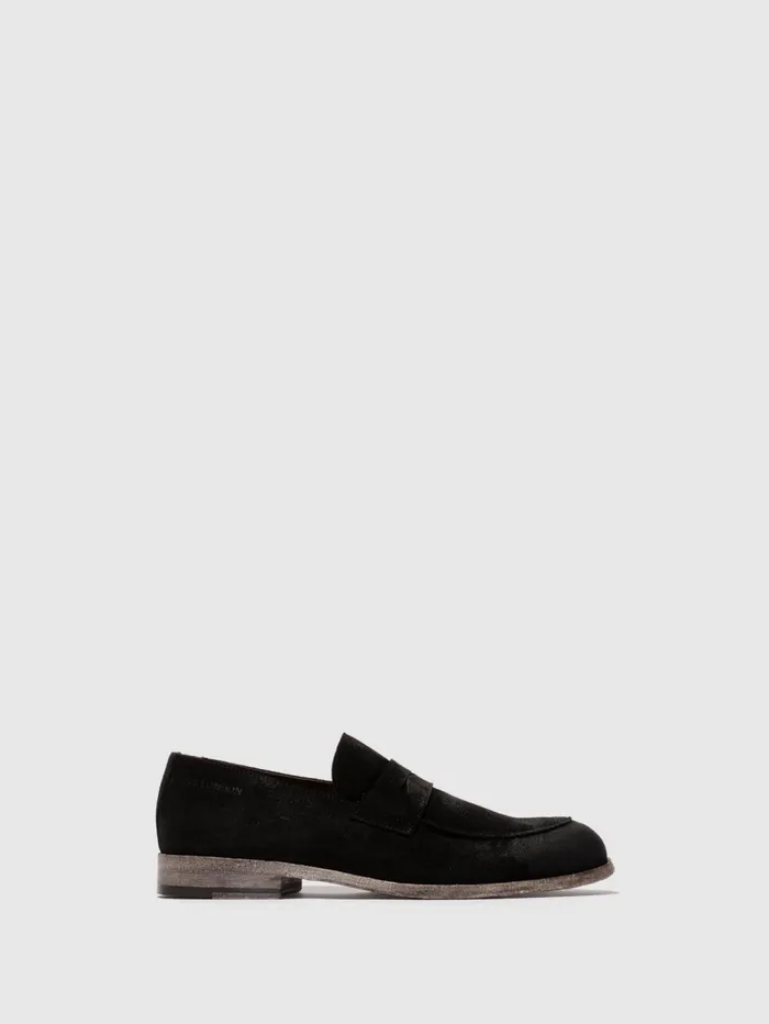 Slipon Shoes CHUV073FLY BLACK Men Fly London Shoes