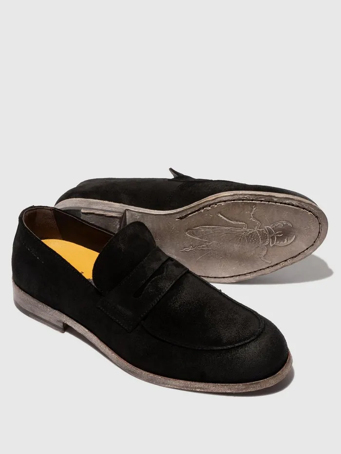Slipon Shoes CHUV073FLY BLACK Men Fly London Shoes