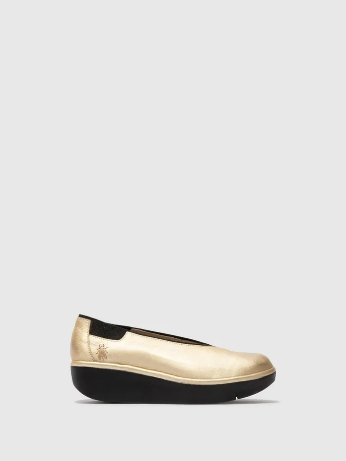 Slipon Shoes JURY470FLY LIGHT GOLD Women Fly London Shoes