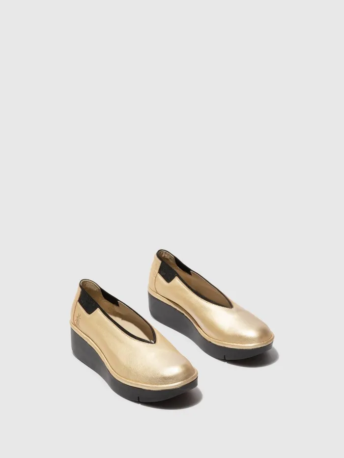 Slipon Shoes JURY470FLY LIGHT GOLD Women Fly London Shoes