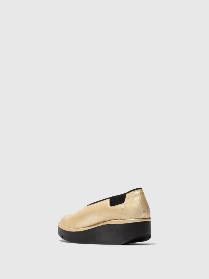 Slipon Shoes JURY470FLY LIGHT GOLD Women Fly London Shoes