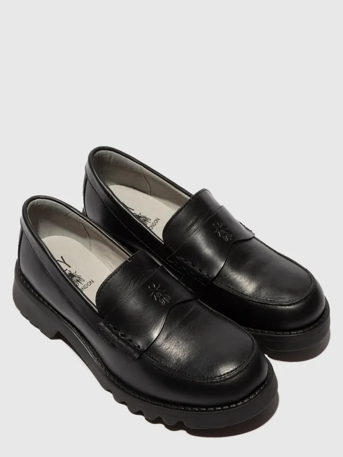 Slipon Shoes RIXI112FLY BLACK Women Fly London Shoes