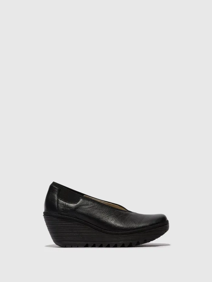 Slipon Shoes YOZA438FLY BLACK Women Fly London Shoes
