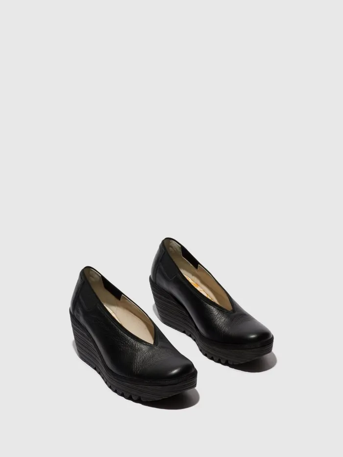 Slipon Shoes YOZA438FLY BLACK Women Fly London Shoes